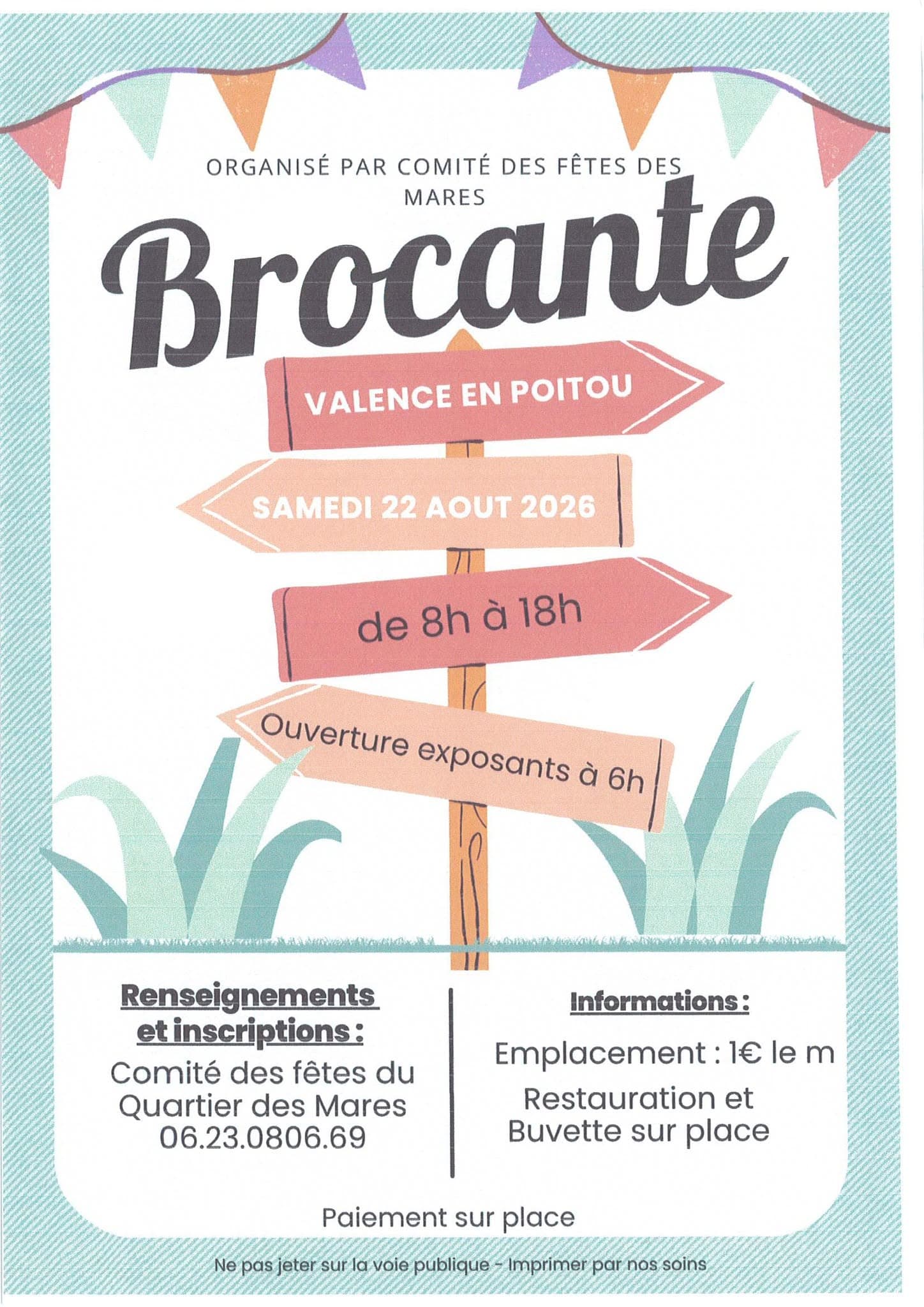Brocante du quartier des mares 2026