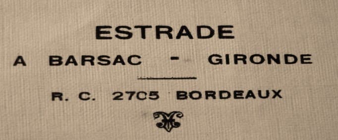 Etiquette Estrade