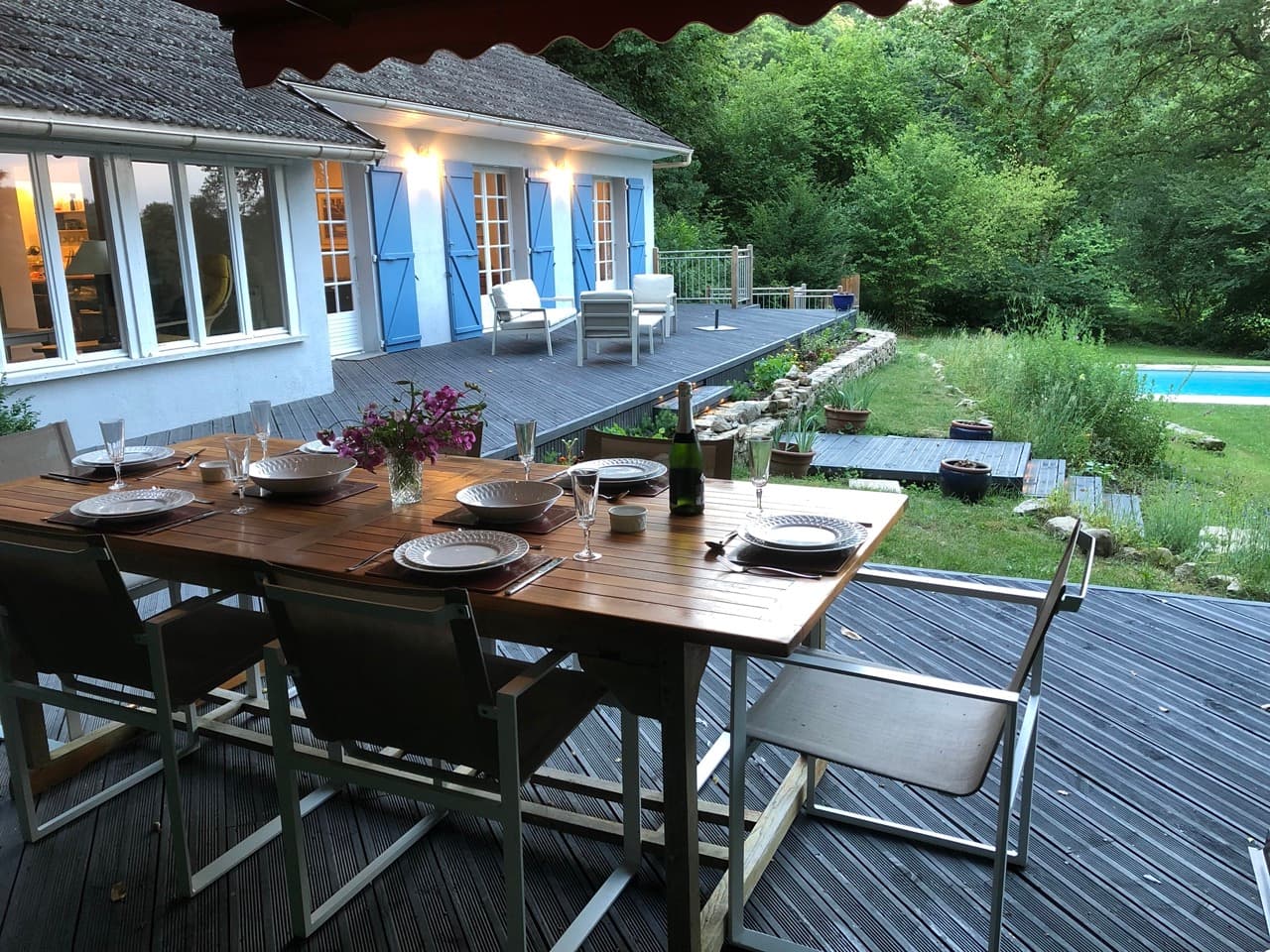 Gite Le Clos des Chênes à La Combe sur la commune de Thouron en Haute-Vienne (Nouvelle-Aquitaine) - Terrasse_4