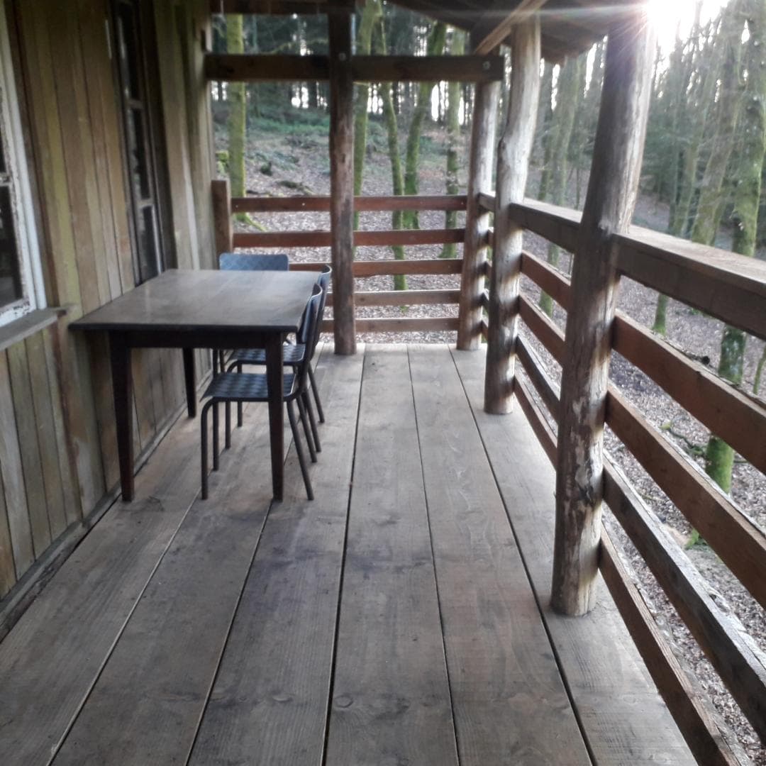 Cabane du "Vieux Huraud" à Saint Sylvestre en Haute-Vienne (Nouvelle Aquitaine) - grande cabane - terrasse couverte_20