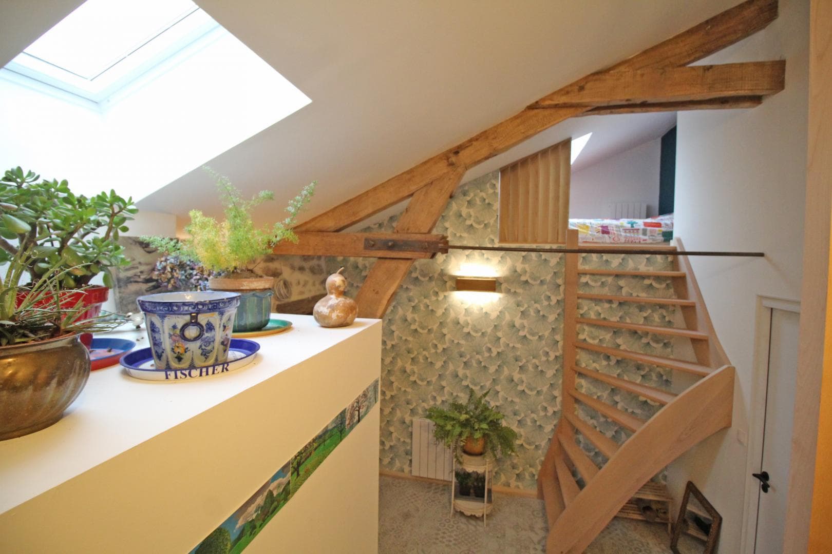 Les chambres d'hôtes de Kernad à Bersac sur Rivalier en Haute-Vienne (Nouvelle Aquitaine) - vue sur la mezzanine_26
