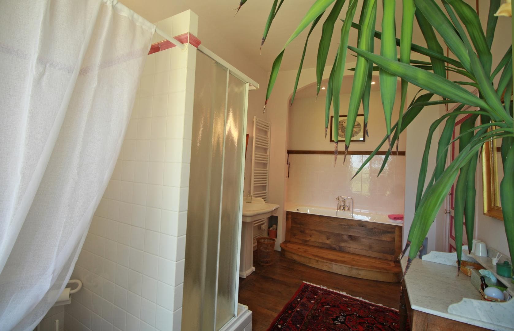 Salle de bain de la Chambre de minane au Masbareau,Chambres et Table d'Hôtes de Charme à Royères Haute-Vienne Limousin Nouvelle Aquitaine_8