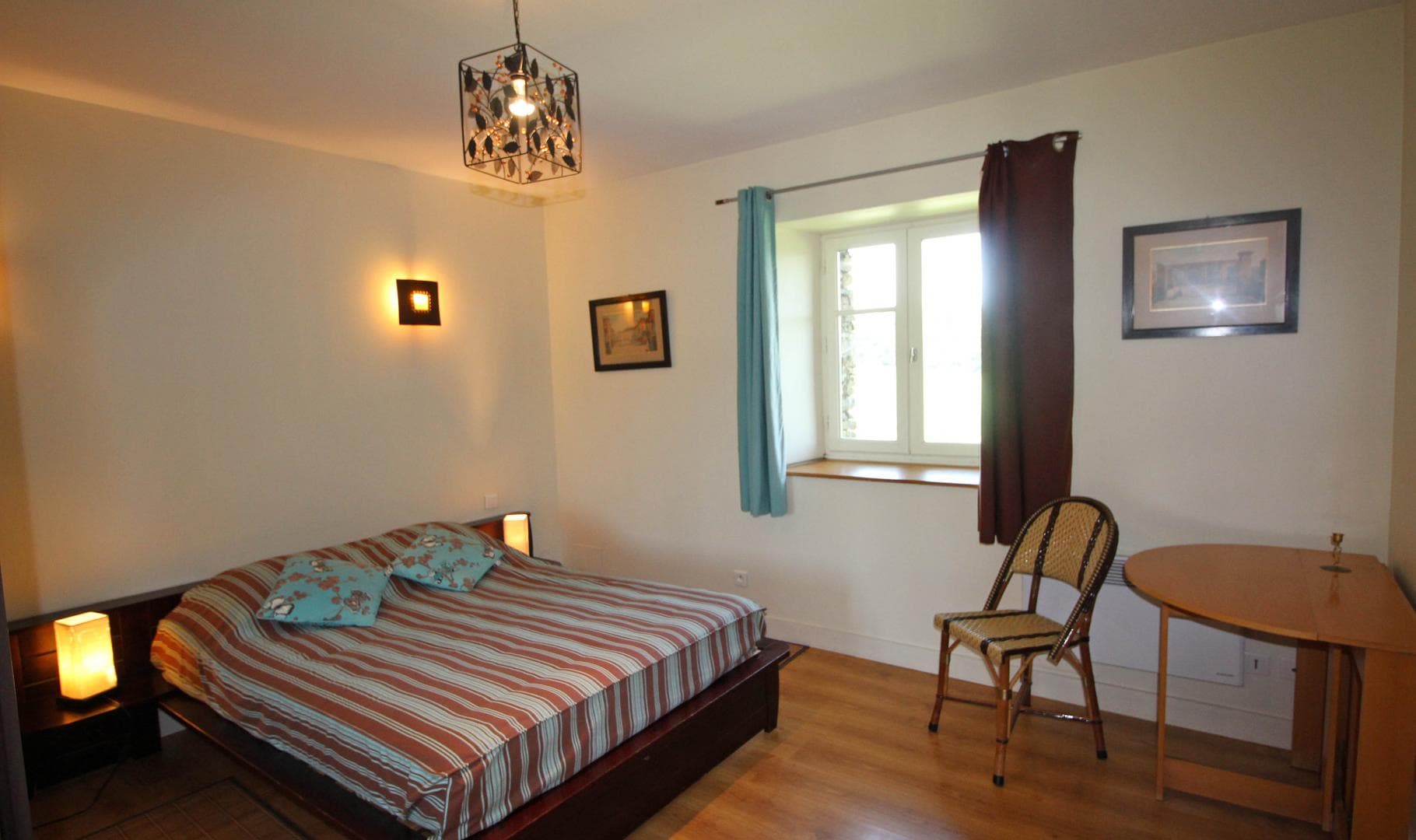 Gite" La Feuillardière" à Champagnac La Riviere en Haute-Vienne chambre "italienne"_28