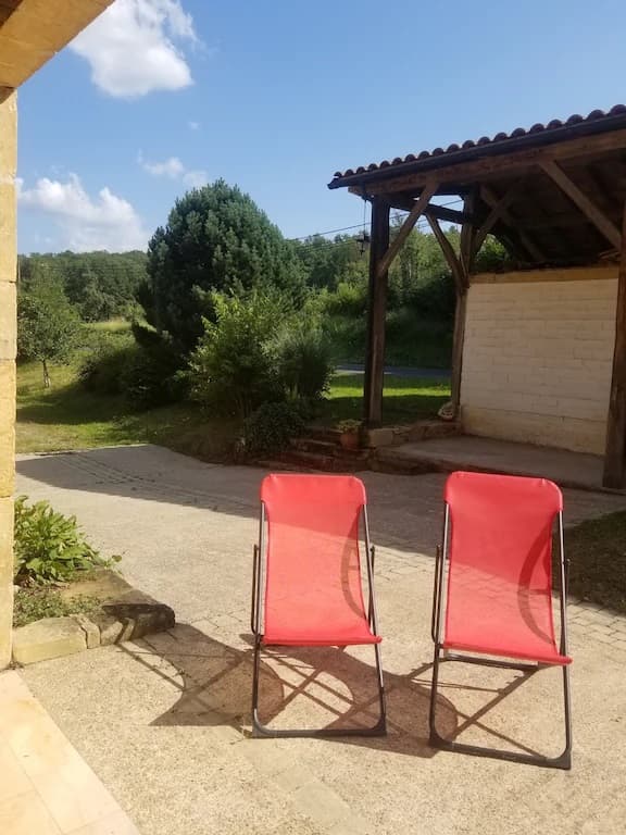 Gîte Parenthèse verte terrasse
