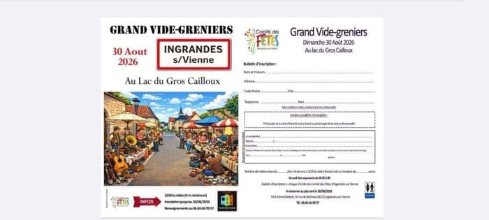 Grand vide-greniers du CDF d'Ingrandes-Sur-Vienne !_1