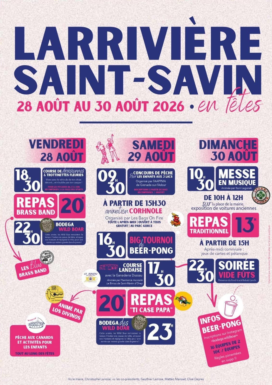 AFFICHE FÊTES LARRIVIERE_SAINT-SAVIN 2026
