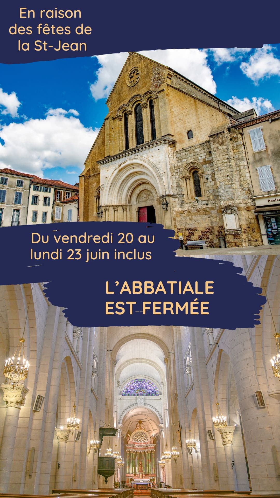 Abbatiale fermée