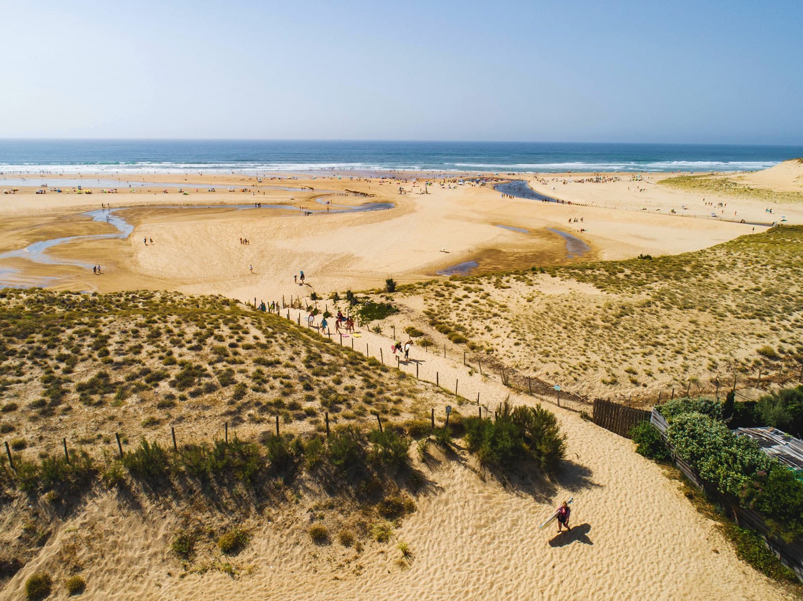 Accès-plage-drone