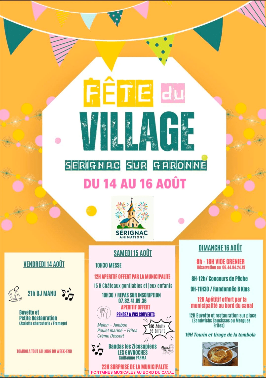 Affiche 15 août Sérignac/G.