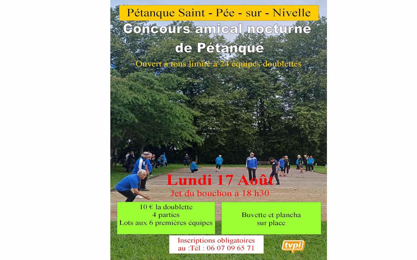 Tournoi de pétanque 17 août