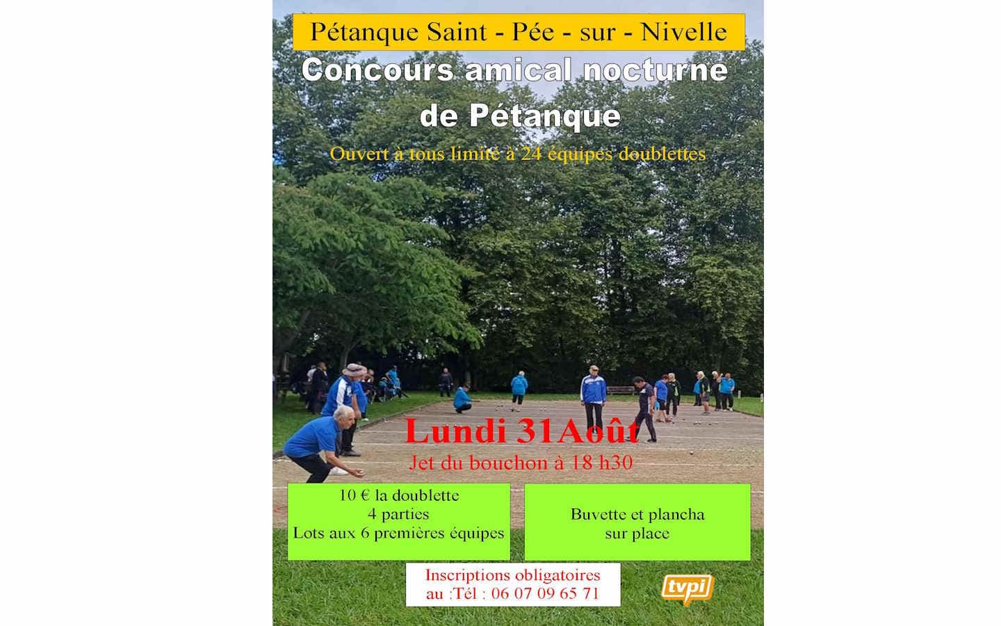 Tournoi pétanque 31 août