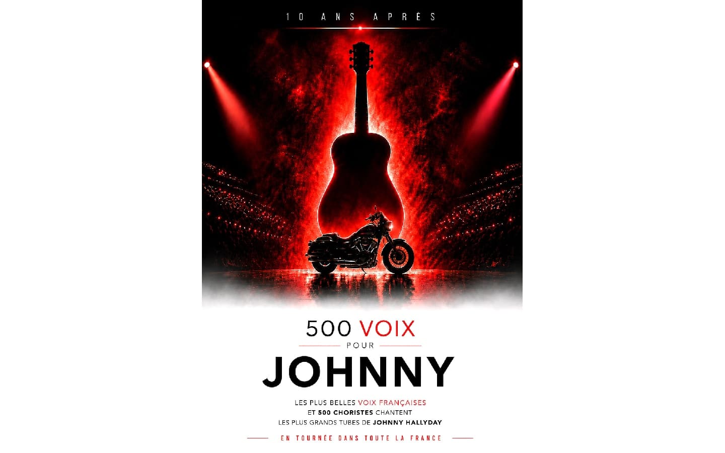 Affiche 500 voix pour Johnny