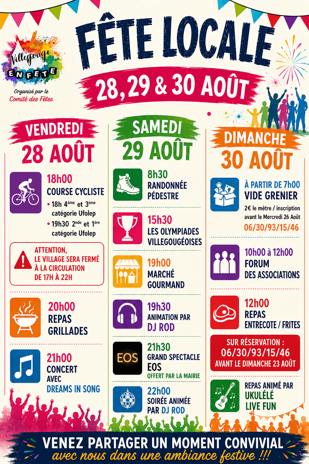 Affiche A0 fête locale