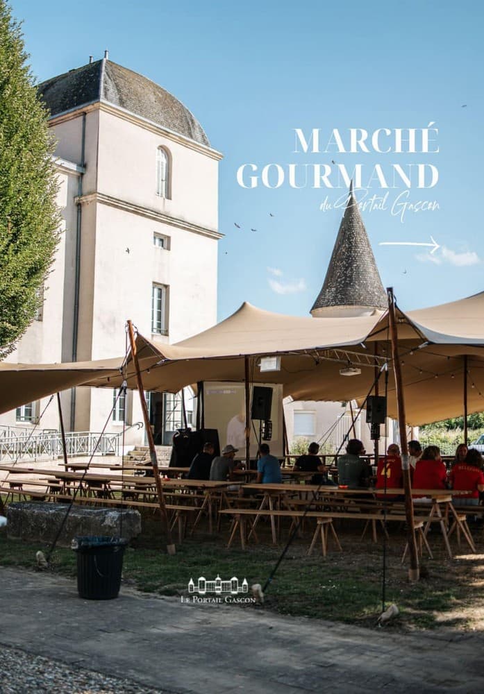 Affiche Marché gourmand Portail Gascon 2025