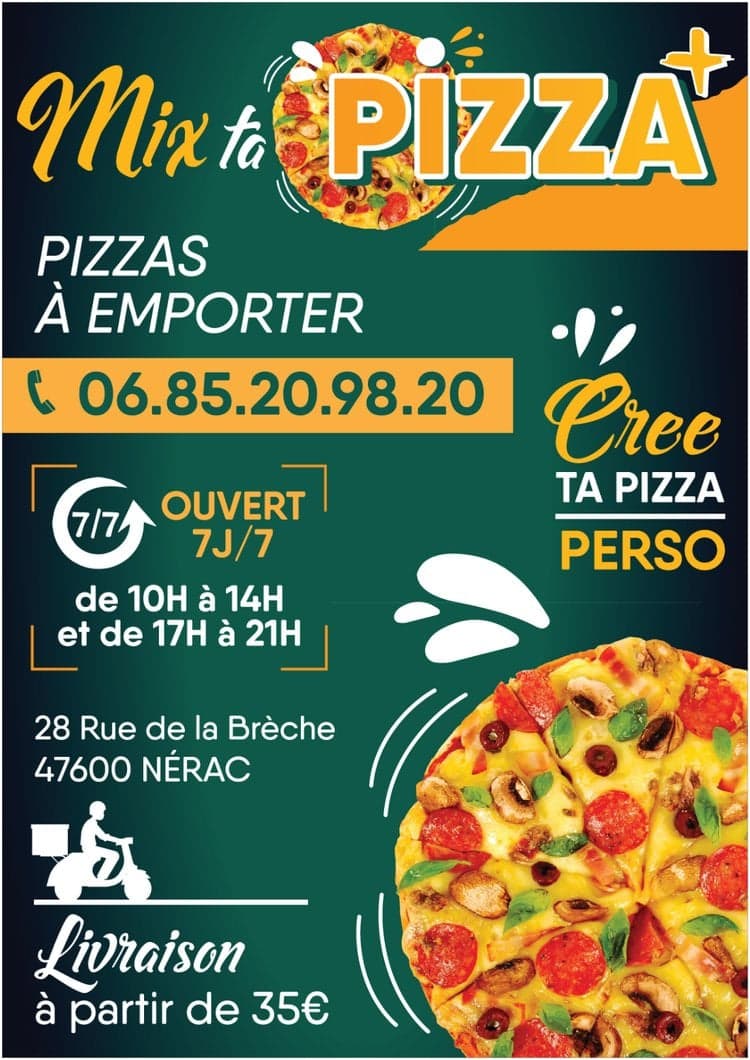 Affiche Mix Ta Pizza 2021 Néra