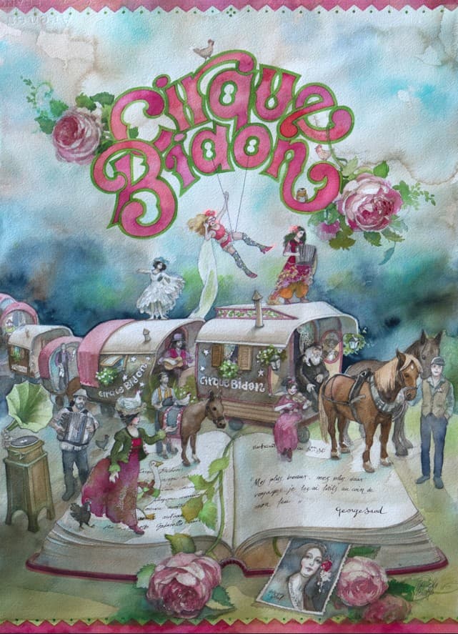 Affiche cirque bidon juillet
