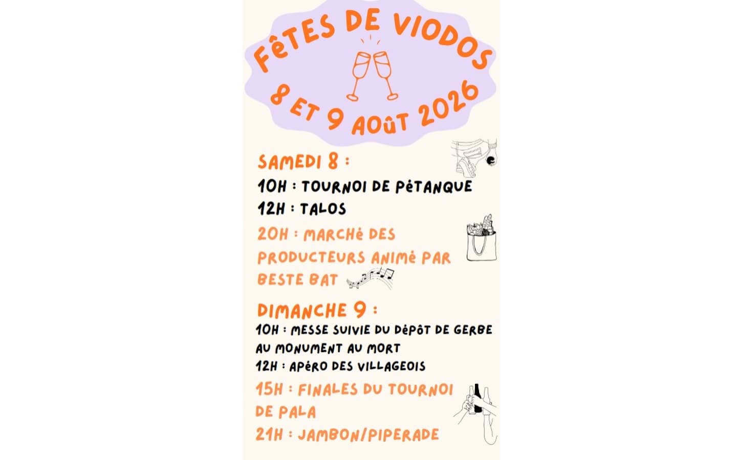 Affiche des fêtes
