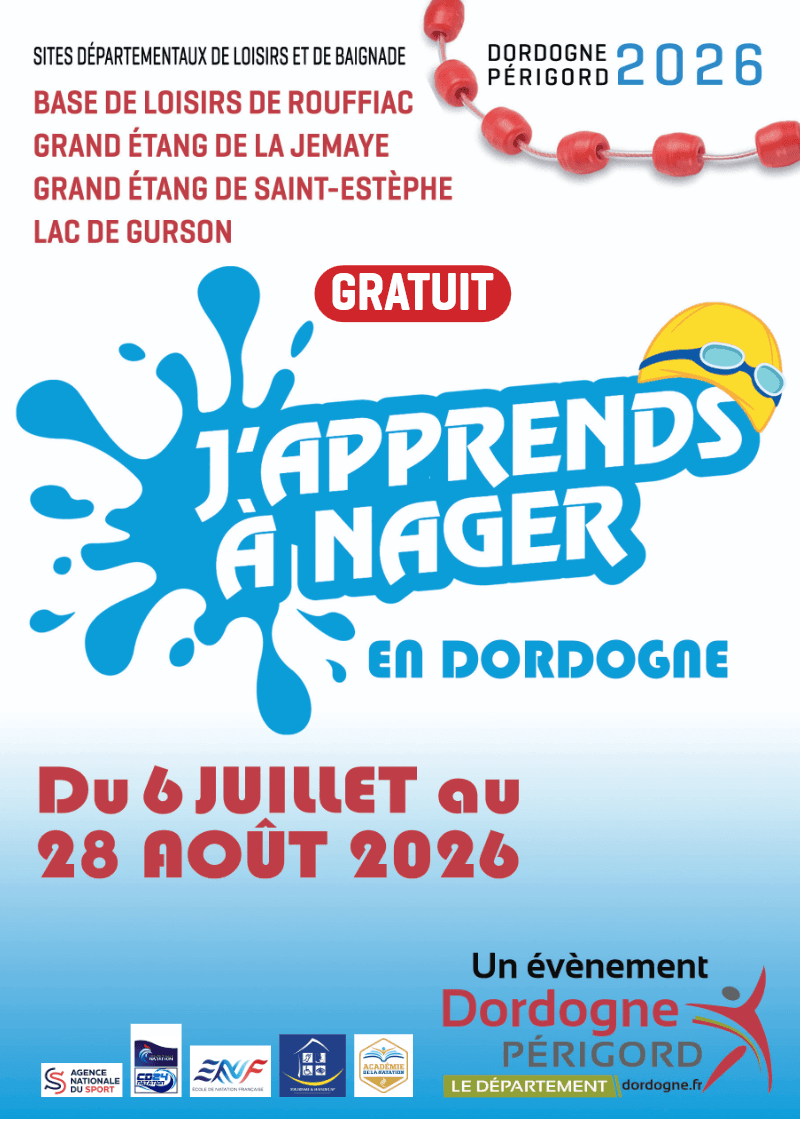 Festivités OTPI Affiche j'apprend à nager 2026