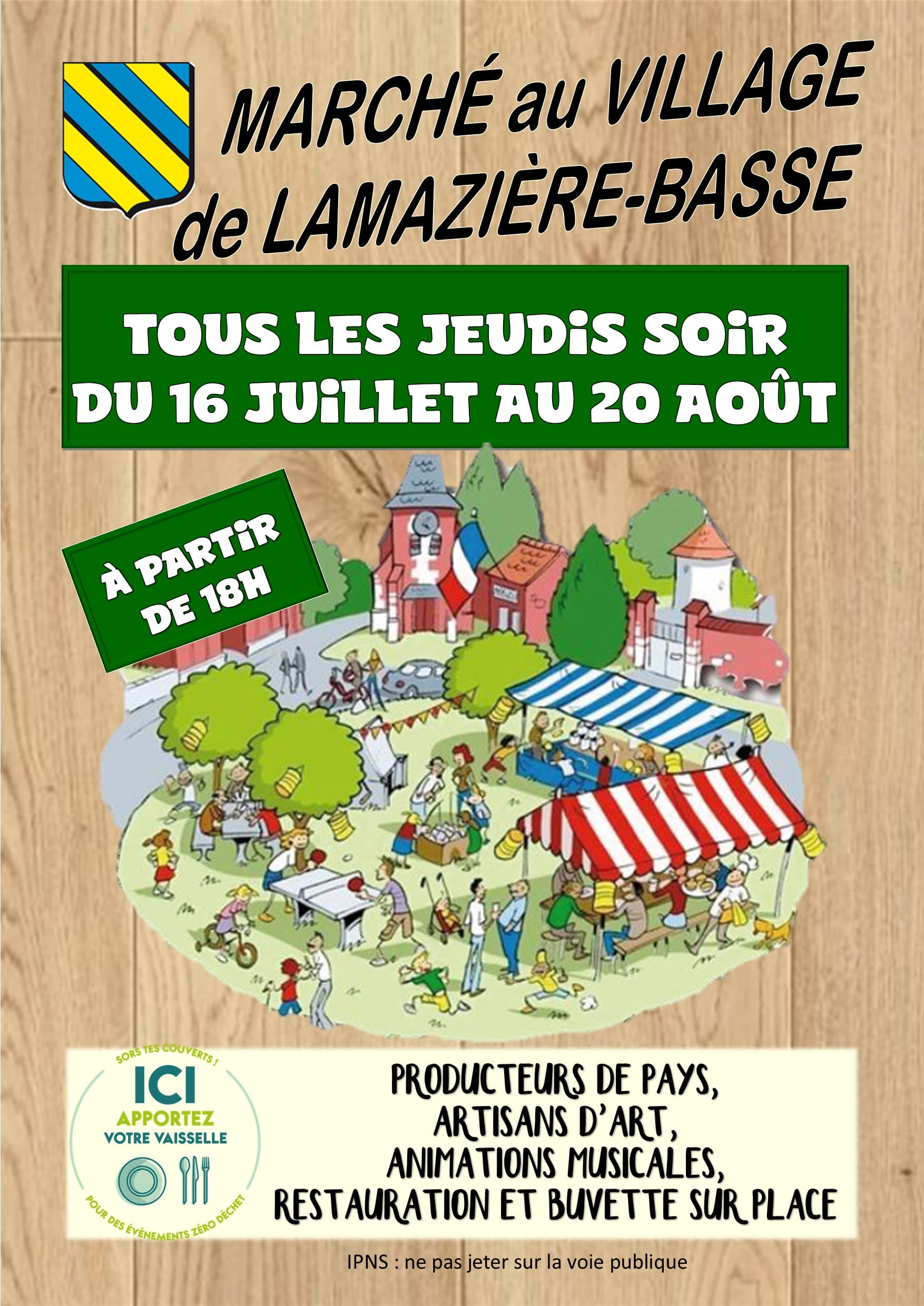 Affiche marché village 2026
