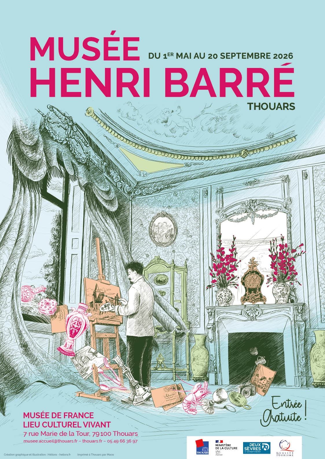 Musee Henri Barré exposition art contemporain Thouars Thouarsais