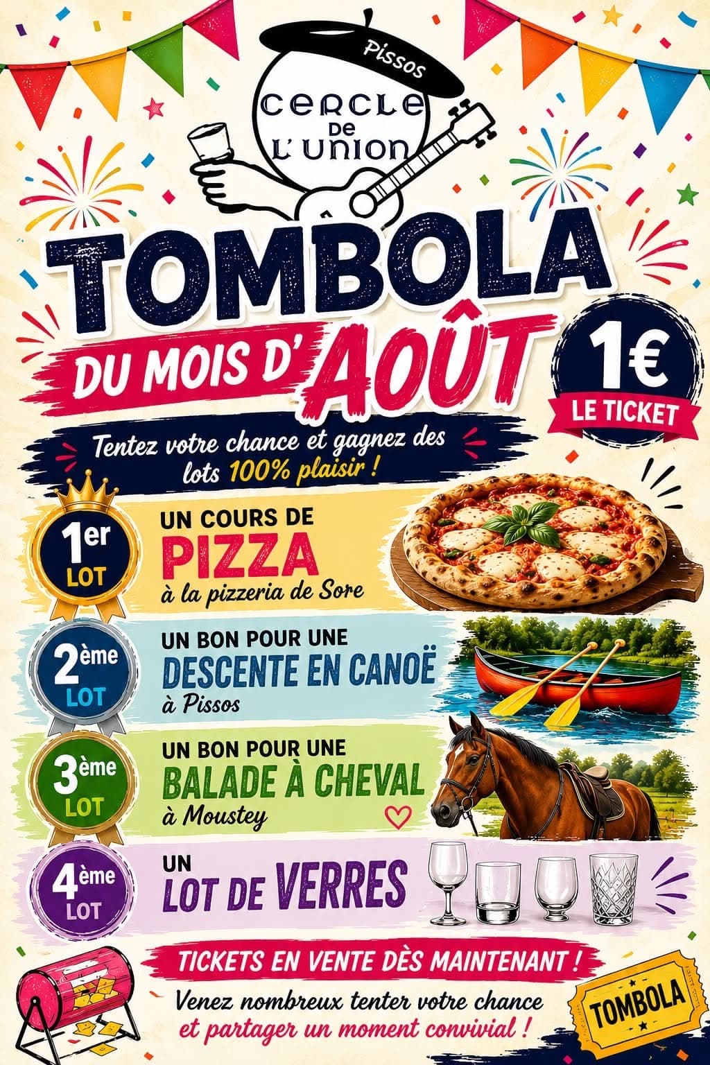 Affiche tombola Pissos