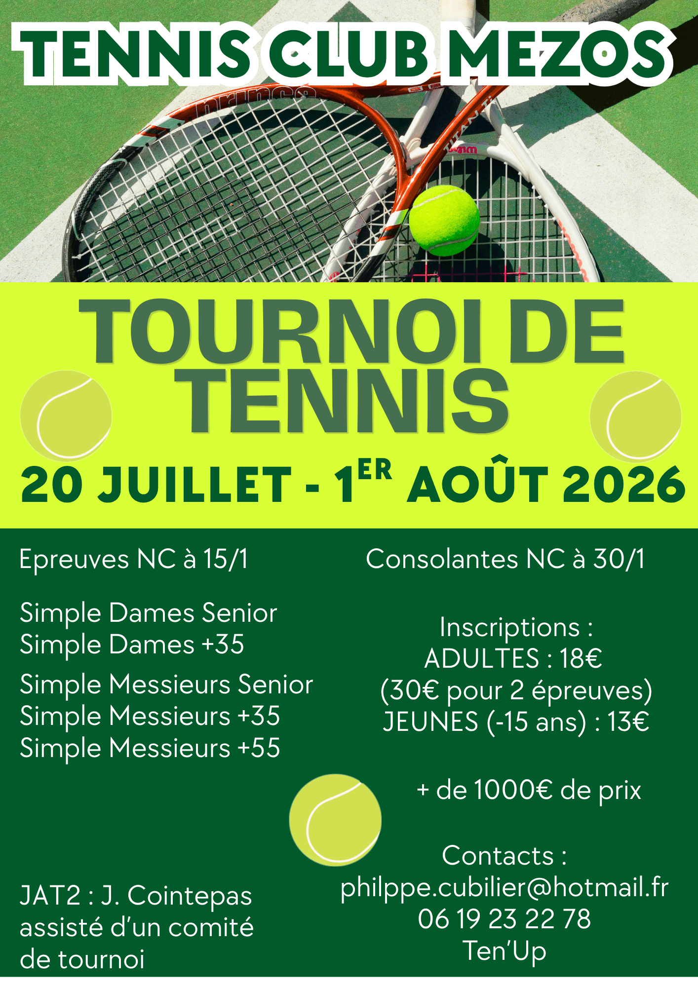 Affiche tournoi TCM