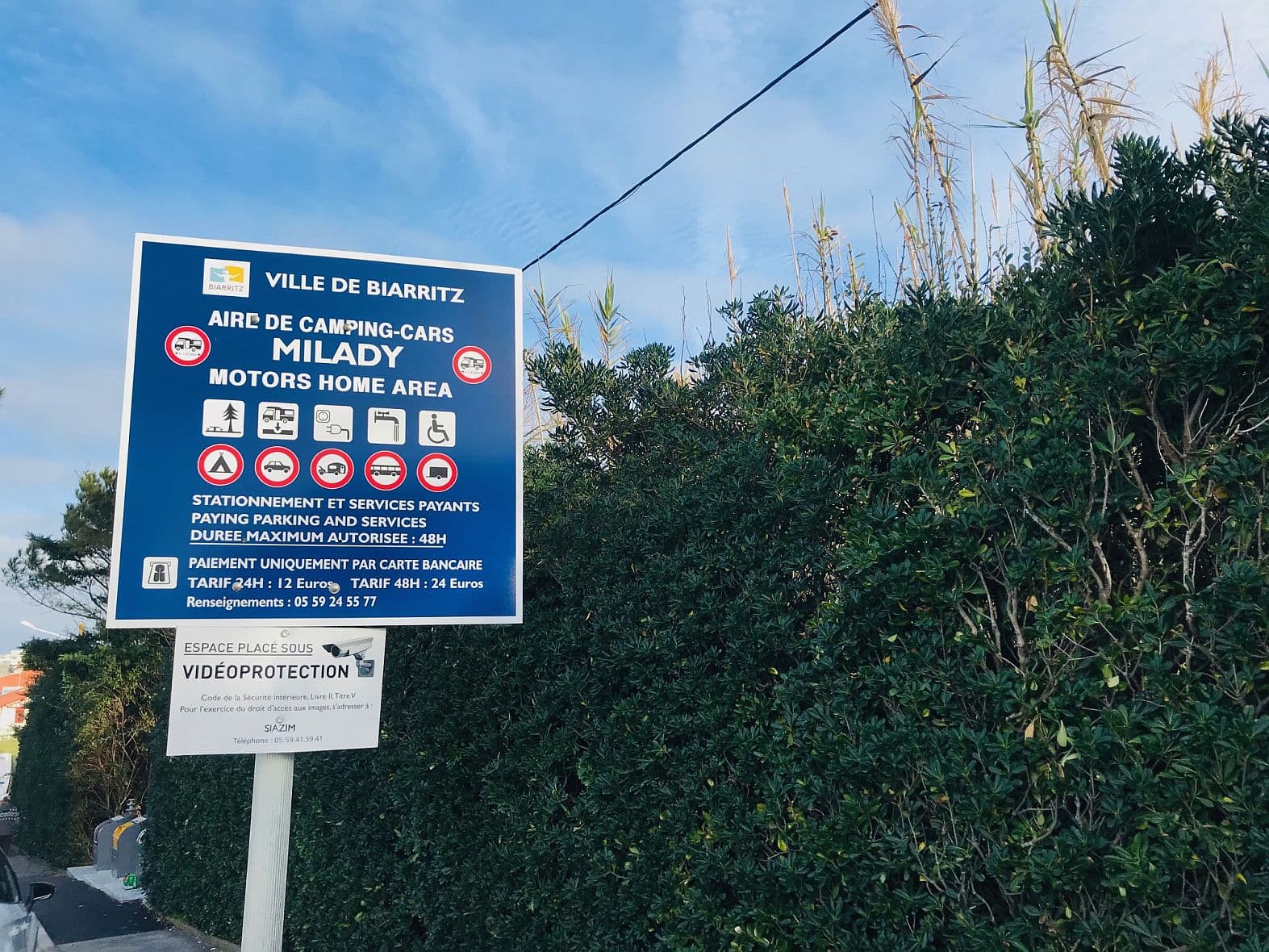 Aire de camping cars Milady - Biarritz - Extérieurs