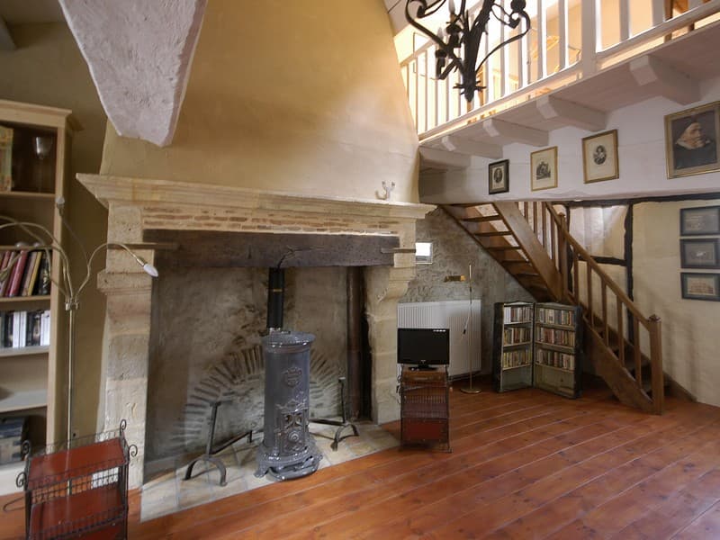 Ancien relais de poste - Appartement Henri - Cheminée