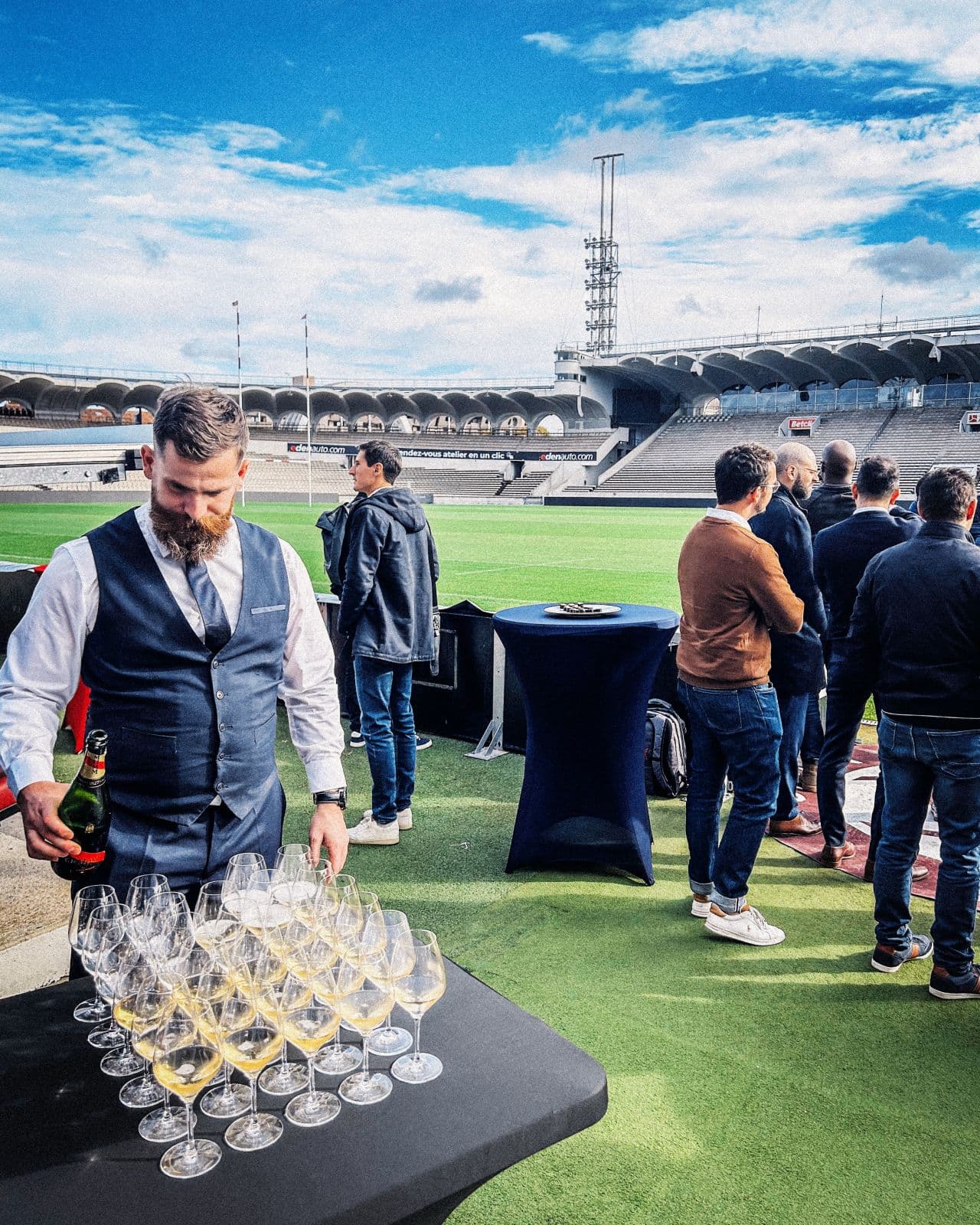 Apéritif en bord de terrain