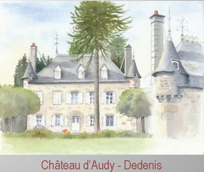 Aquarelles châteaux Audy Dedenis