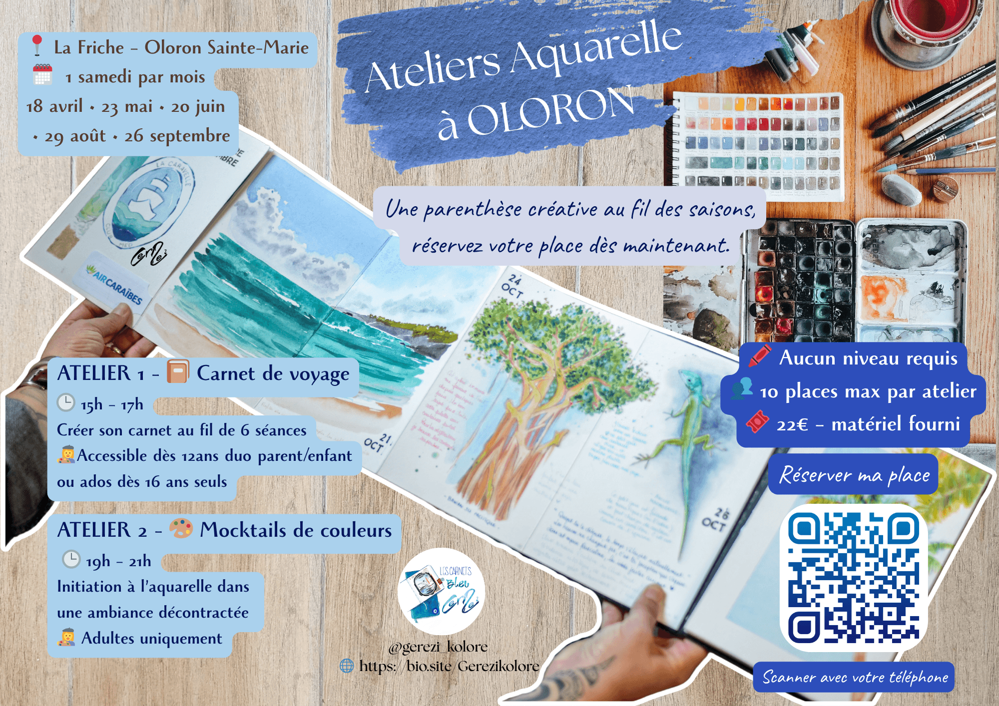 Ateliers aquarelle