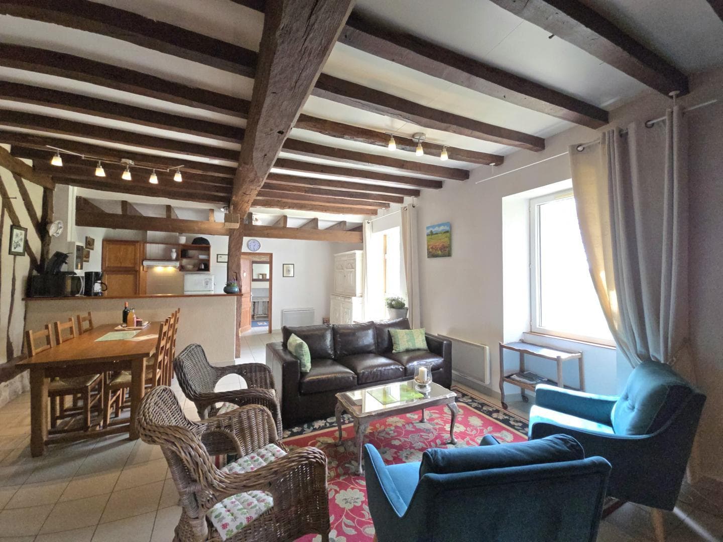 salon - Gîte Location vacance - La Métairie - Domaine de la Mouthe