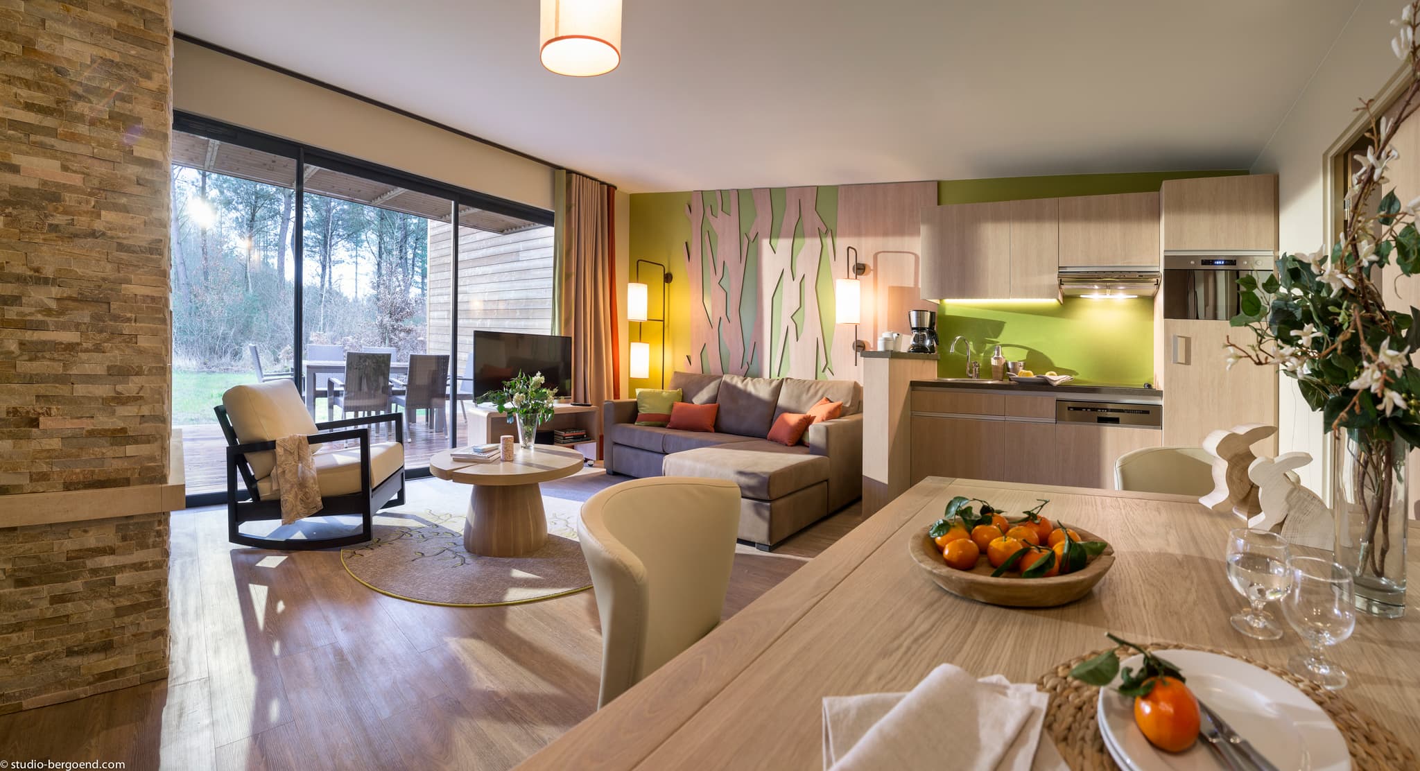 Intérieur logement Center Parc Bois aux Daims