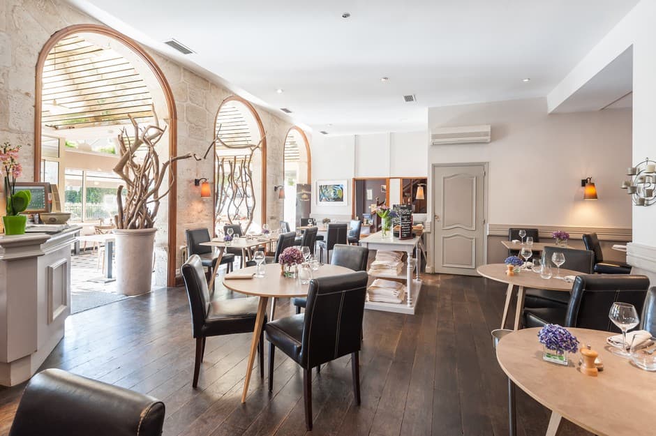 Le restaurant "Les Glycines" à Melle