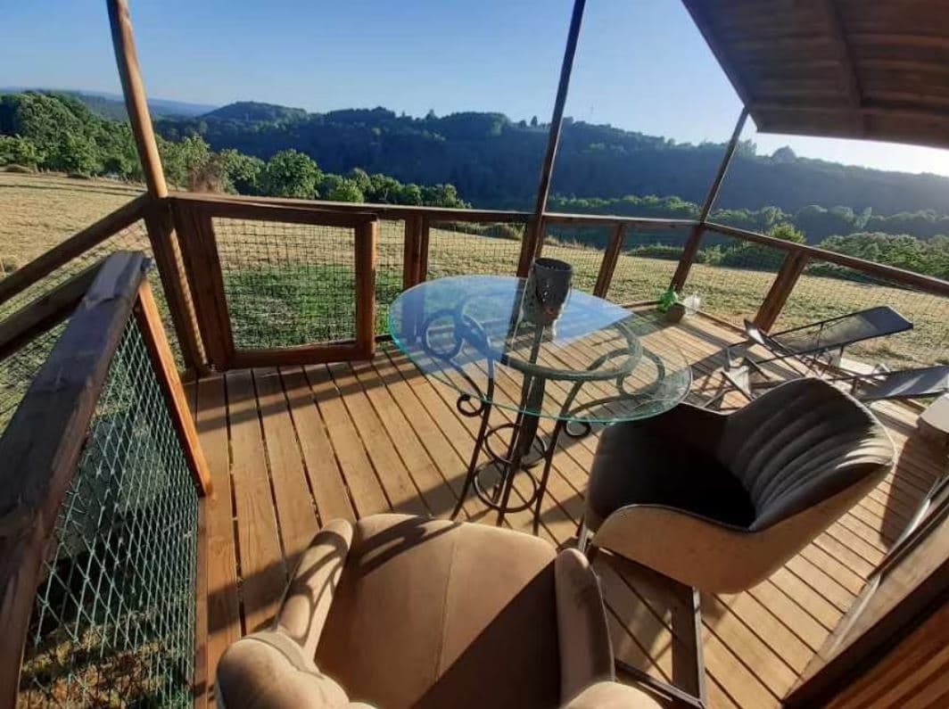 Cabanes du paradis vue