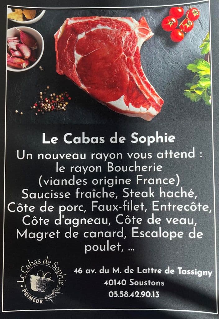 Cabas de Sophie boucherie