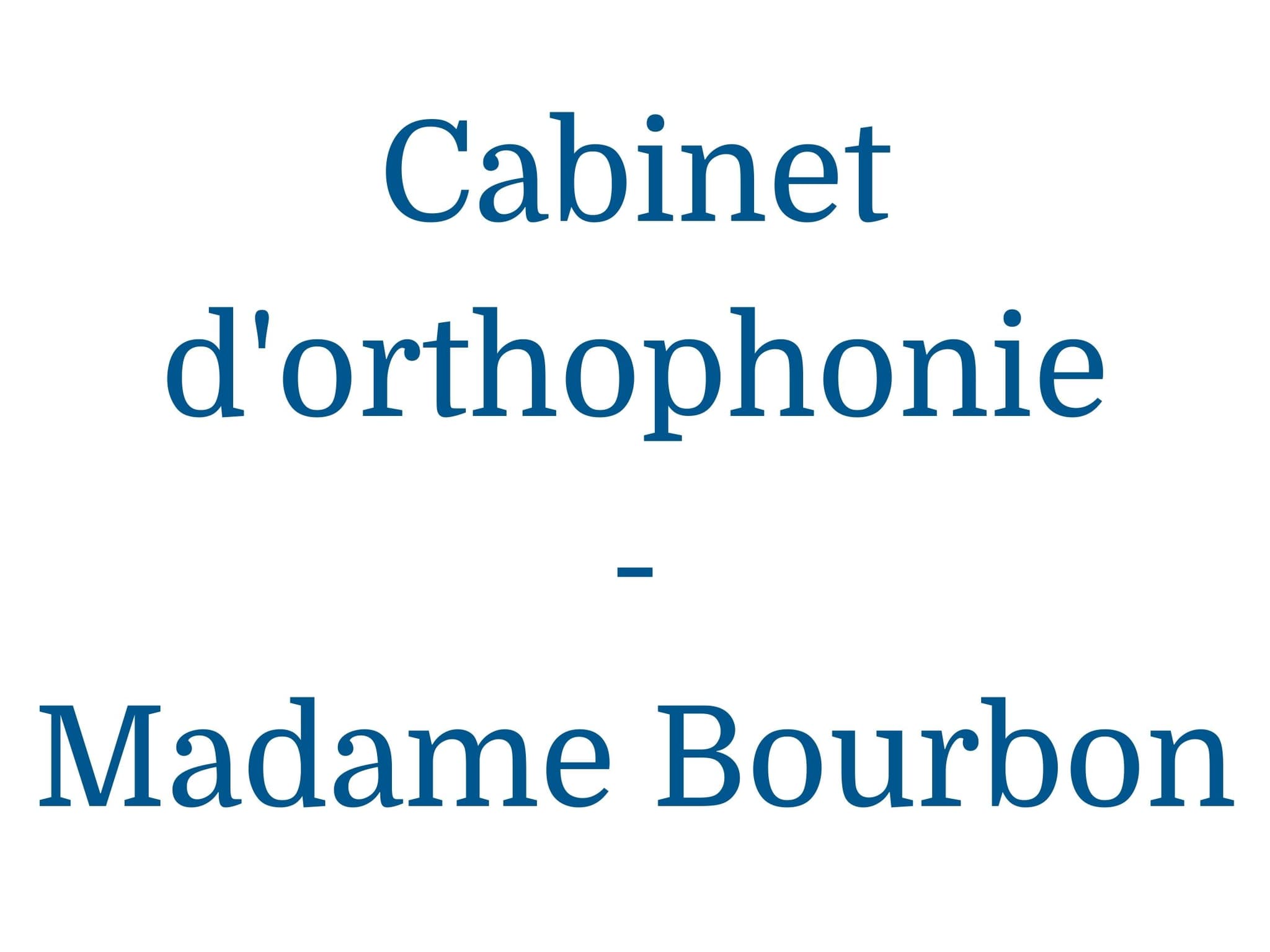 Cabinet d'orthophonie