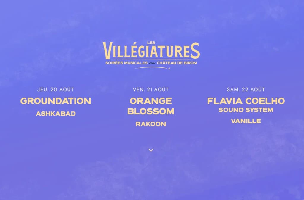 programme villegiatures