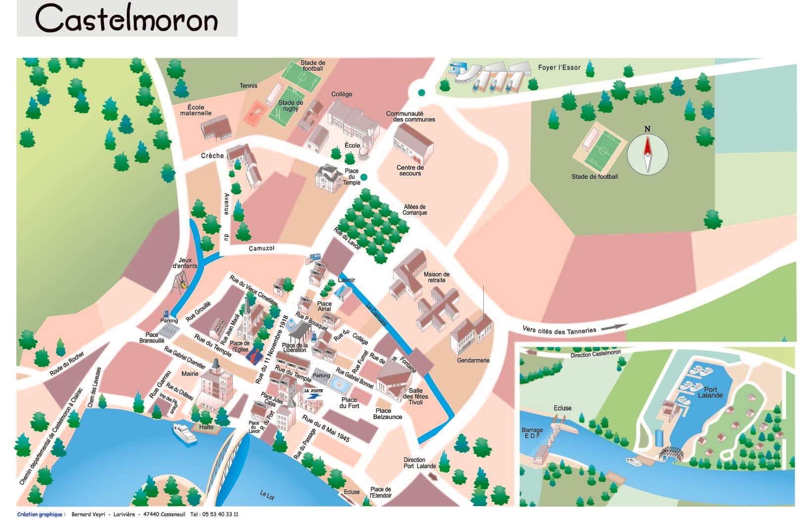 Castelmoron sur Lot_plan de bourg