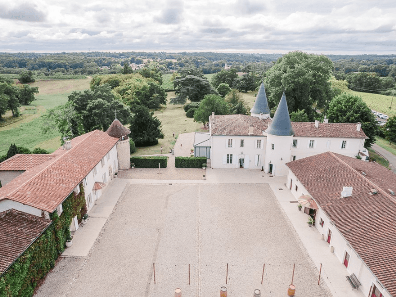 Chateau Seguin vue aérienne