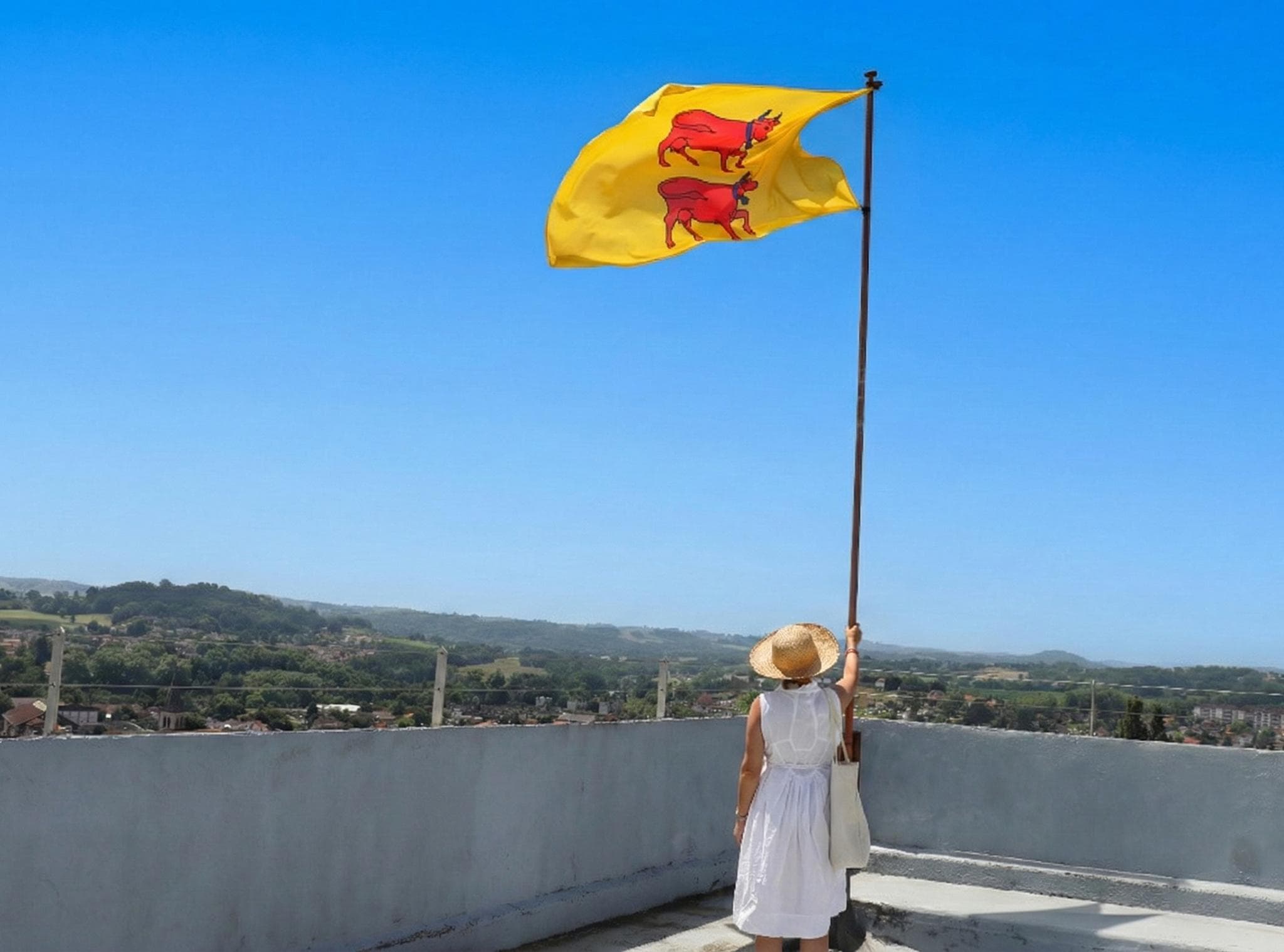 Chateau-moncade-orthez-drapeau-bearnais