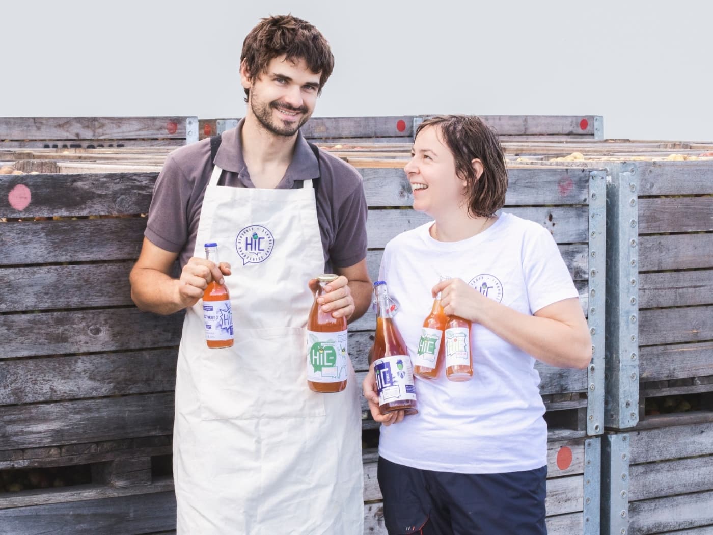 Marion et Jérémy de la cidrerie HIC
