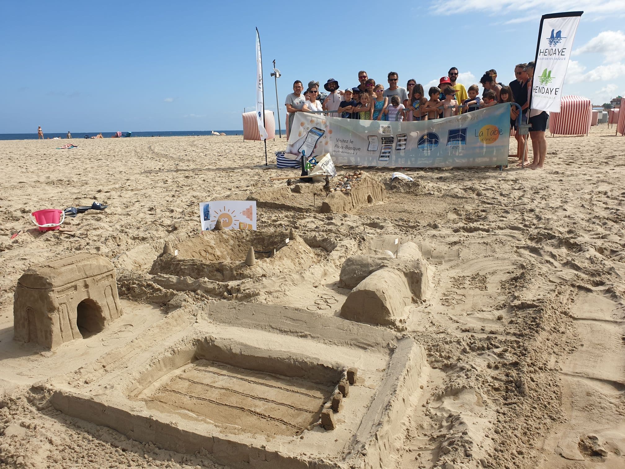 Concours châteaux de sable - Camping Ametza - Hendaye Tourisme