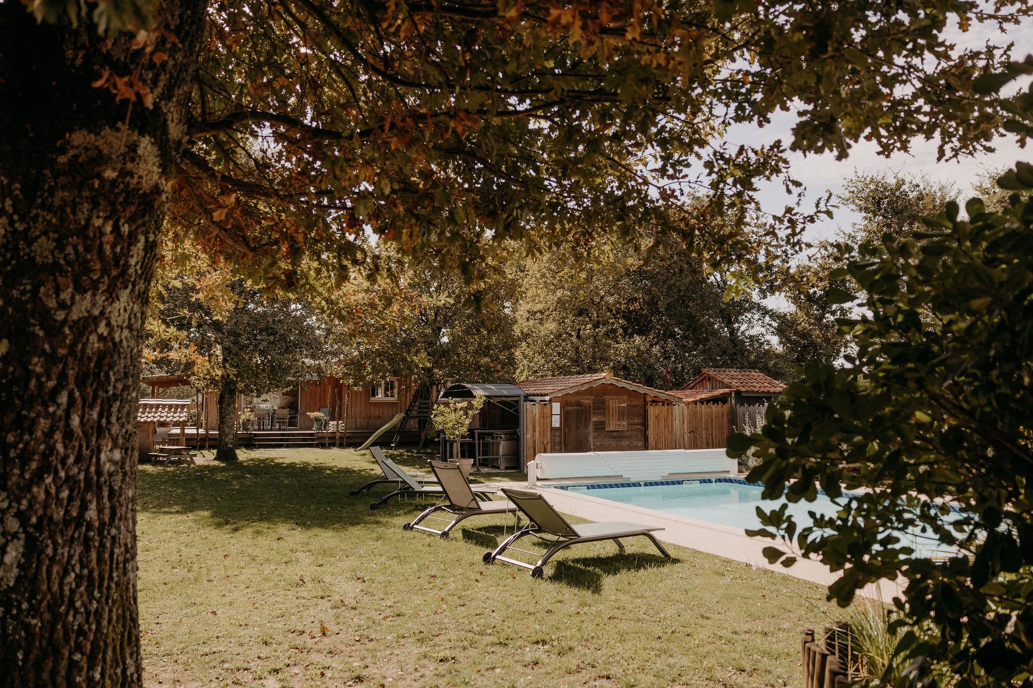 Piscine et jardin