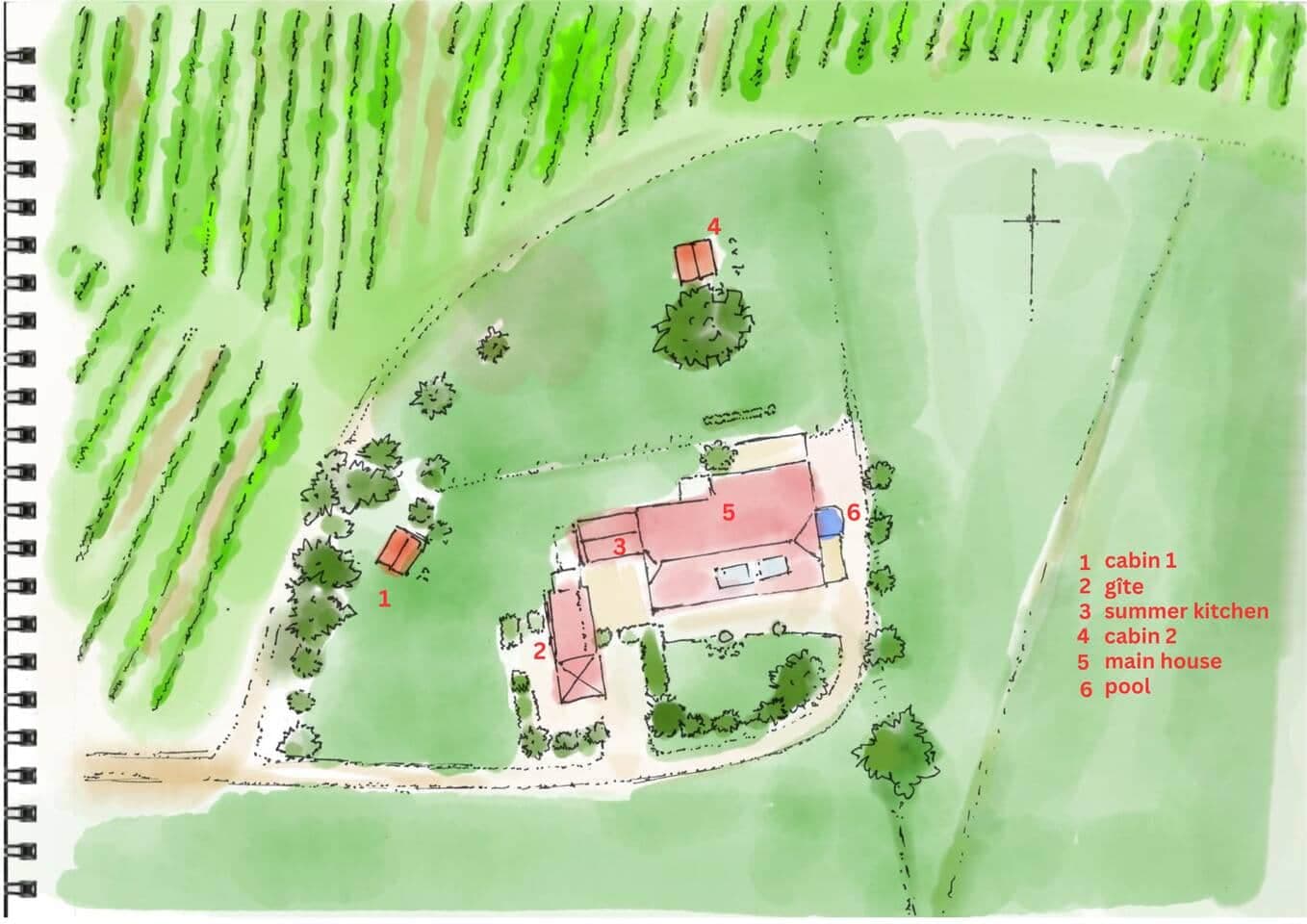 Cruon La Ronde Esclottes plan