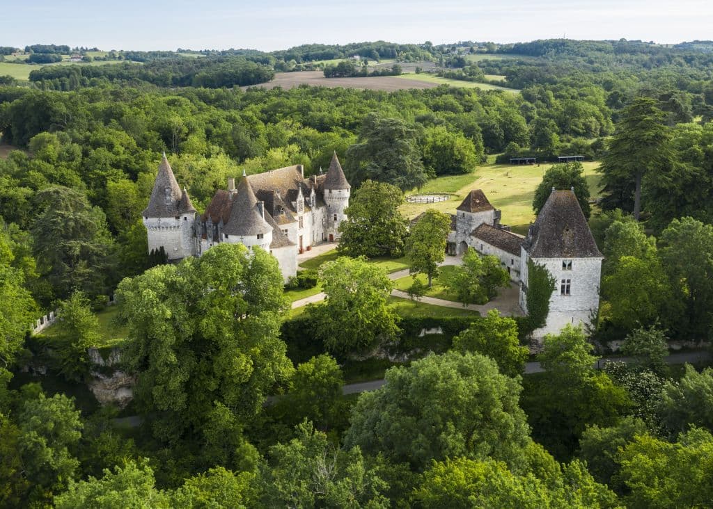 DJI_0926 - Château de Bridoire vue du ciel