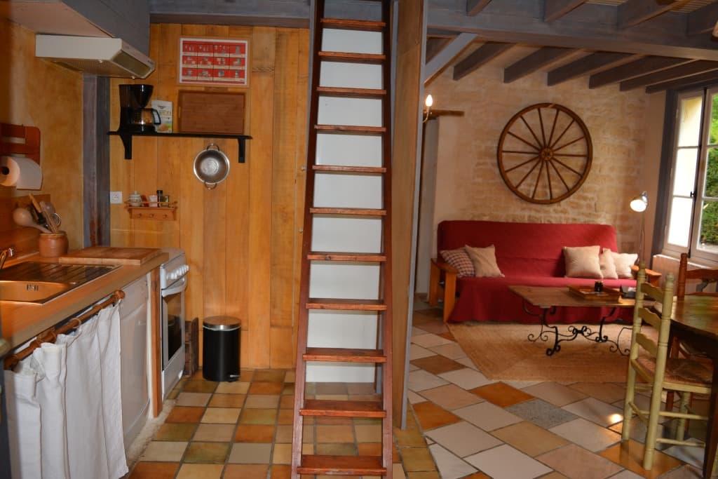 Accès chambre mansardé à l'étage