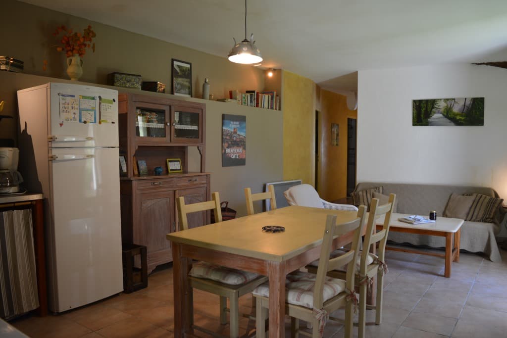 Pièce de vie du petit gîte