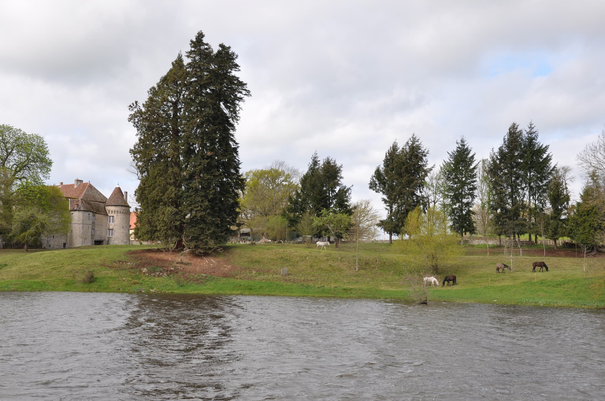 Le Domaine avec château et étang