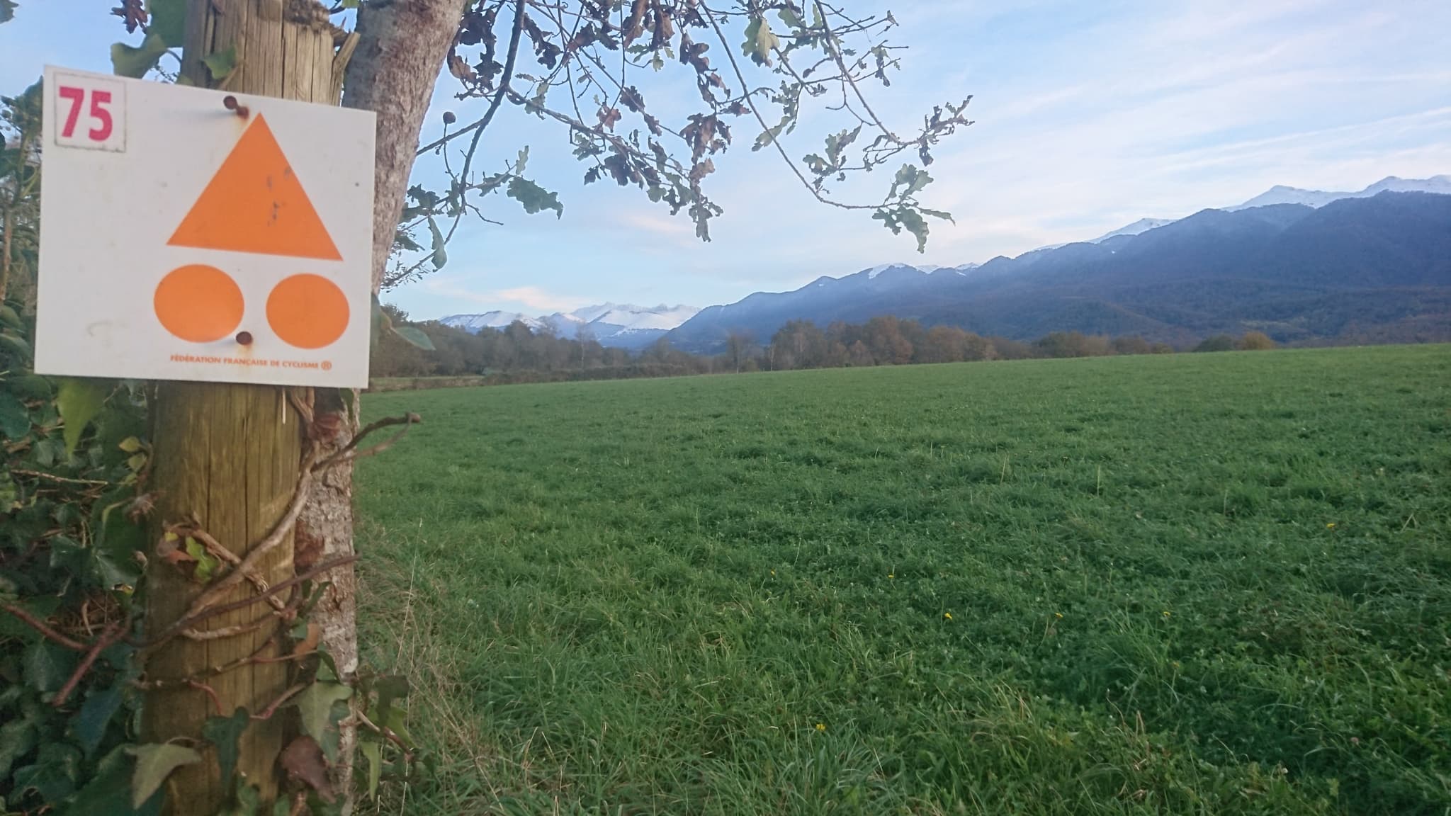 parcourt de VTT au départ du clos